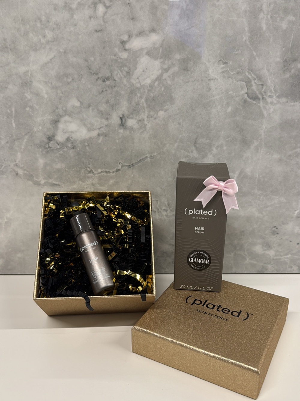 Plated Hair Serum full size + nano size